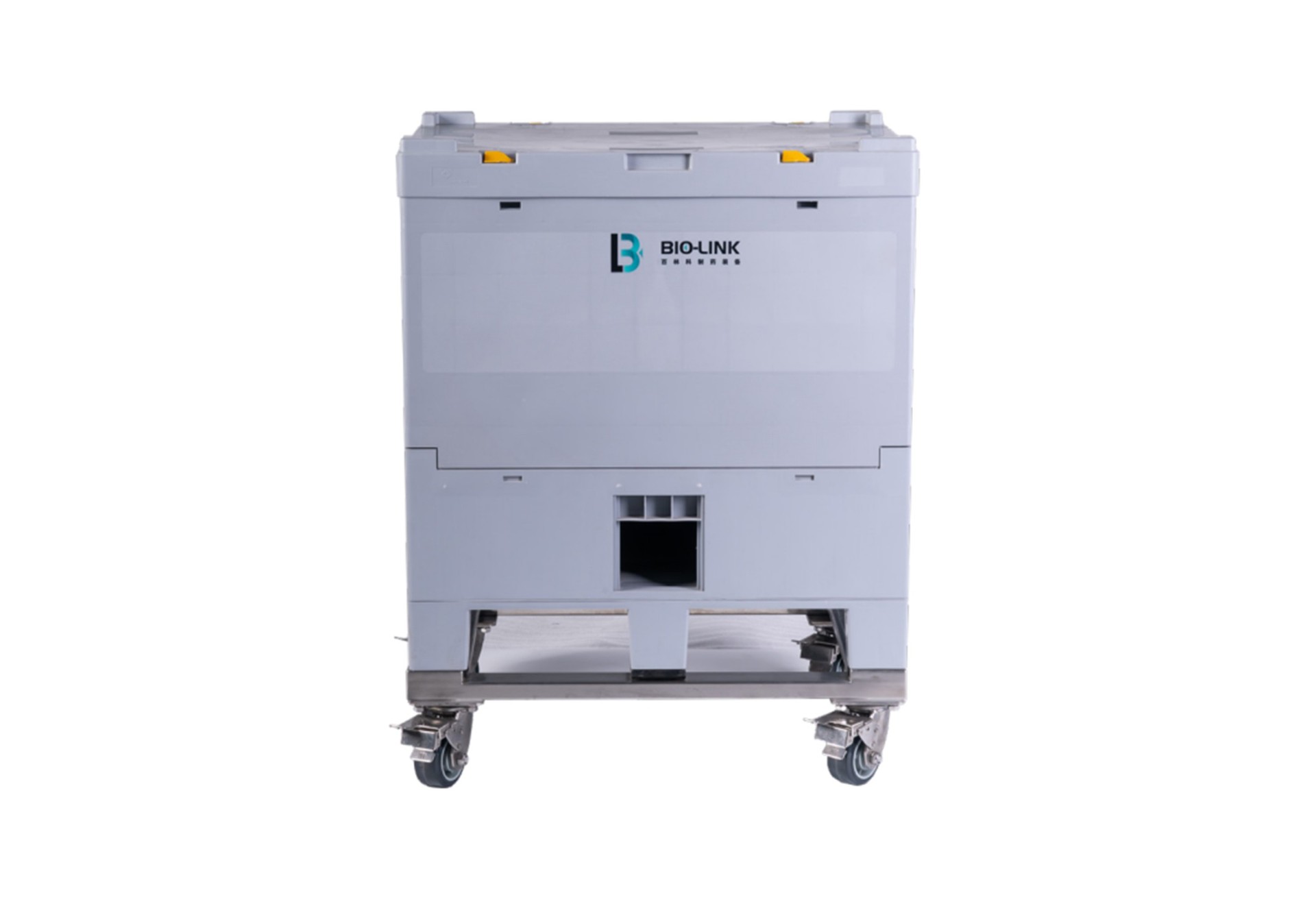 方形折疊桶_正面_BioHub&reg; 3D方形塑料支撐桶